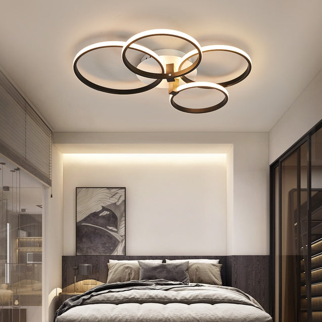 Plafonnier moderne avec anneaux LED Vexler