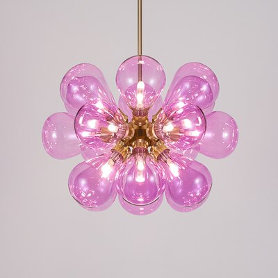 Lustre moderne avec multiple boule en verre Beans - vue 7 sur 8