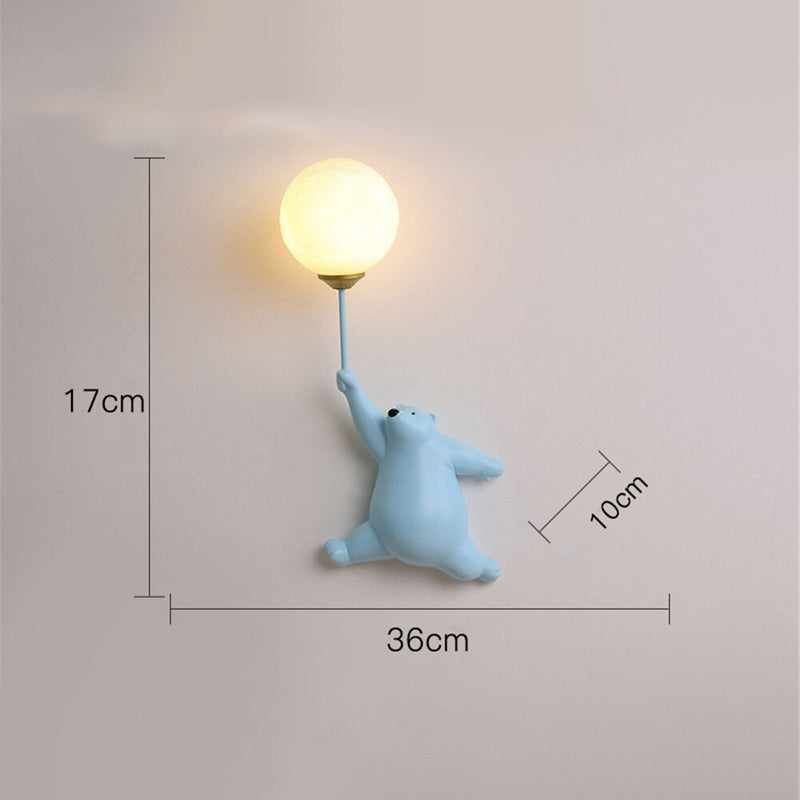 Applique murale pour enfant avec ours polaire Maverick