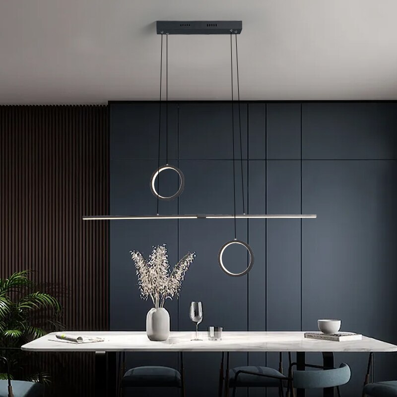 Lustre design LED minimaliste en métal Reez - vue 3 sur 7