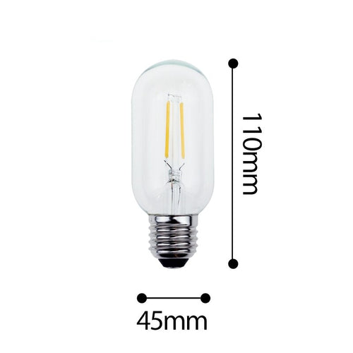 Ampoule tube LED E27 filament à incandescence Edison - vue 3 sur 2