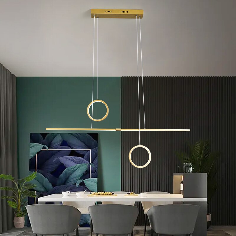Lustre design LED minimaliste en métal Reez - vue 5 sur 7