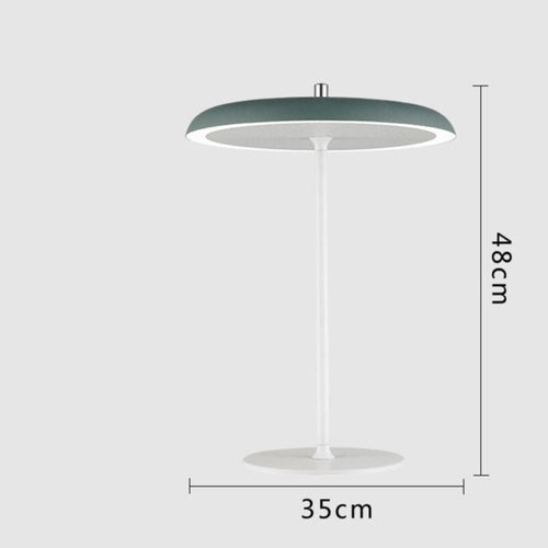 Lampe à poser design LED en métal avec abat-jour oval Leyra - vue 8 sur 10