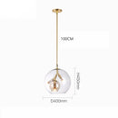 Suspension LED industrielle avec abat-jour en verre Kiria