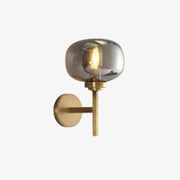Applique murale moderne LED avec bras métallique et doré Huxley