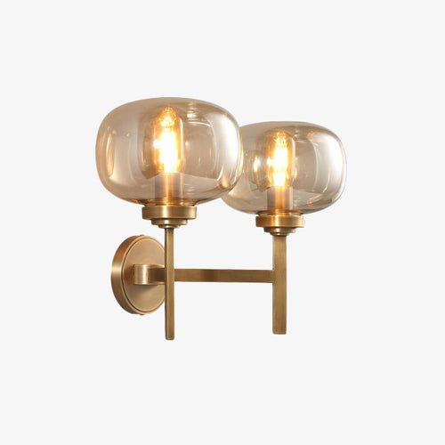 Applique murale moderne LED avec deux bras métalliques Huxley