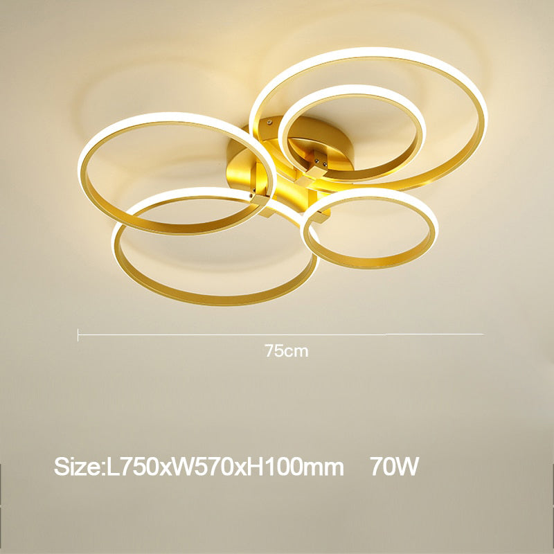Plafonnier design avec multiple LED lumineux Vexler - vue 5 sur 8