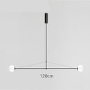 Lustre design LED minimaliste en métal noir Karry