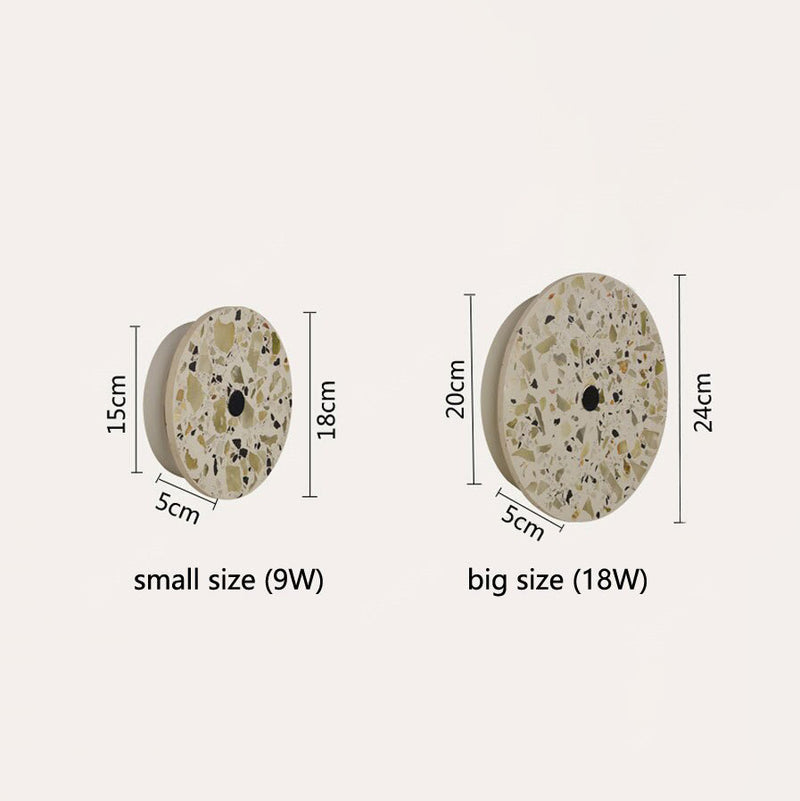Applique murale moderne LED circulaire style carrelage Ezra
