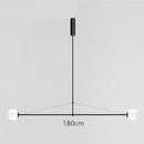 Lustre design LED minimaliste en métal noir Karry