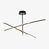 Lustre moderne LED avec lampes rectangulaires Wayna