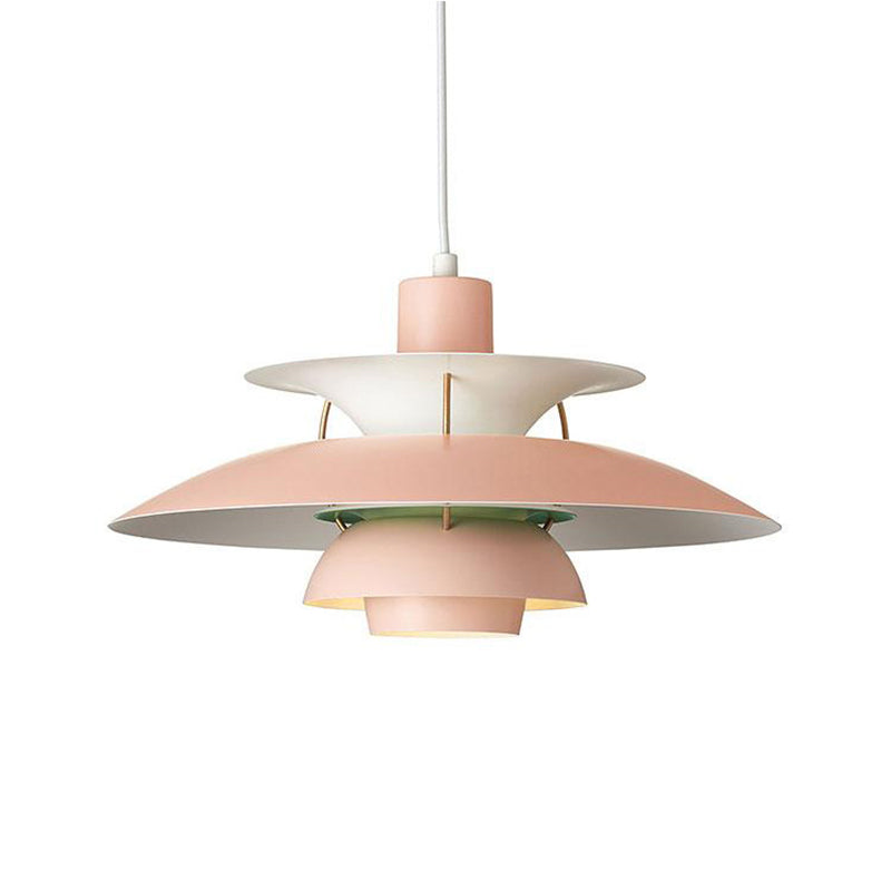 Suspension moderne LED avec multiples abat-jours métalliques Coen - vue 25 sur 28