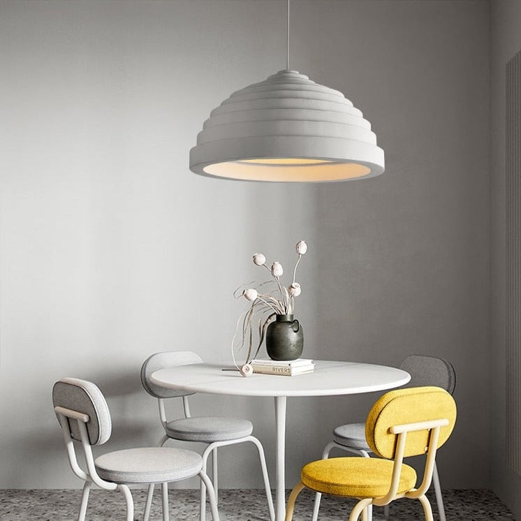 Suspension moderne avec abat-jour au design arrondie Jorja - vue 2 sur 7