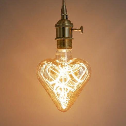 Ampoule coeur à incandescence filament spiral vintage 4W à LED Edison - vue 3 sur 3