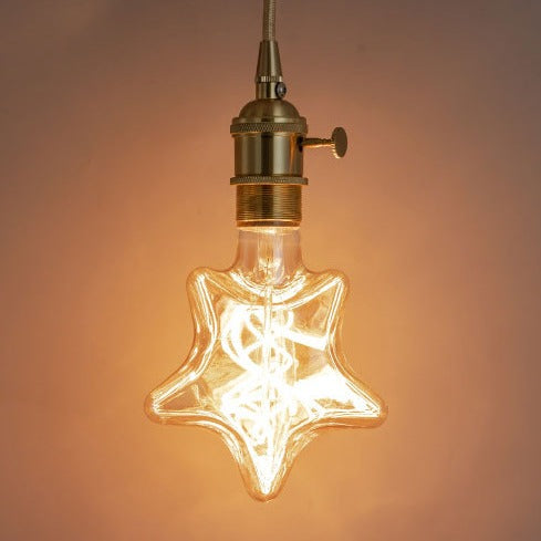 Ampoule étoile à incandescence filament spiral vintage 4W à LED Edison - vue 2 sur 3