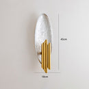 Applique murale moderne LED ovale avec tubes dorés Avery