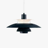 Suspension industrielle LED colorée en métal Barnaby