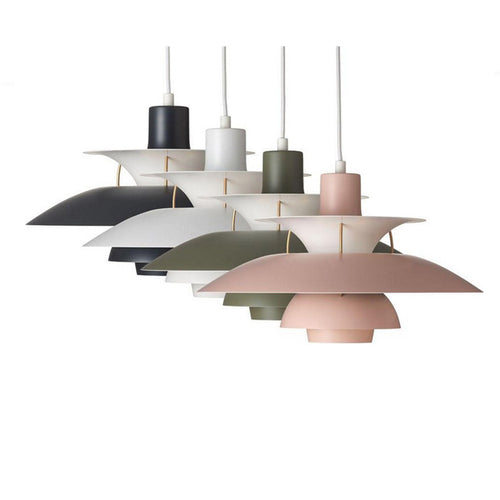 Suspension moderne LED avec multiples abat-jours métalliques Coen - vue 24 sur 28