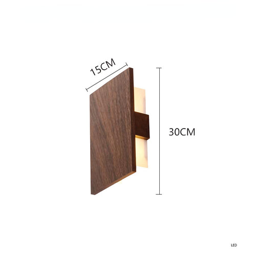 Applique murale scandinave plaque en bois Brantley - vue 6 sur 5