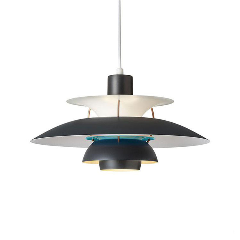 Suspension moderne LED avec multiples abat-jours métalliques Coen