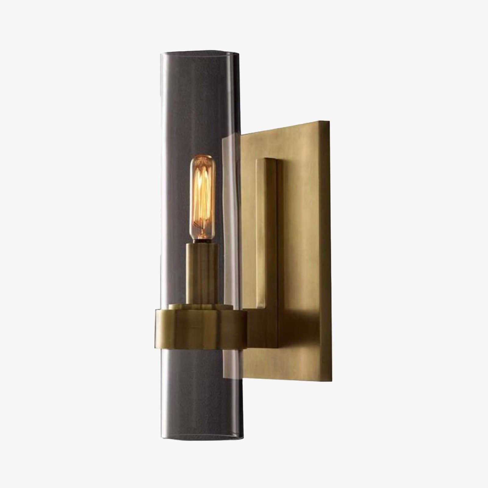 Applique murale design LED avec tube en verre cylindrique Luxery - vue 2 sur 12