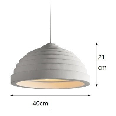 Suspension moderne avec abat-jour au design arrondie Jorja - vue 7 sur 7