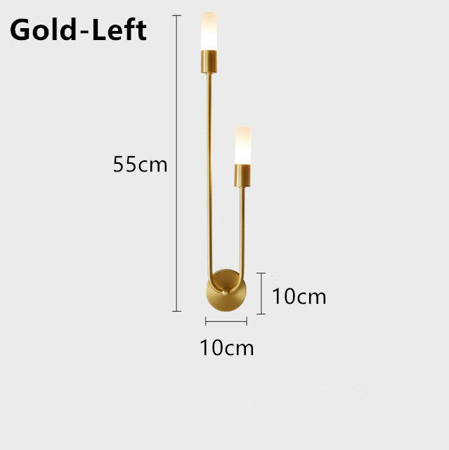 Applique murale design LED minimaliste en forme de u Sally