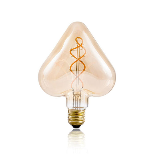 Ampoule coeur à incandescence filament spiral vintage 4W à LED Edison - vue 4 sur 3