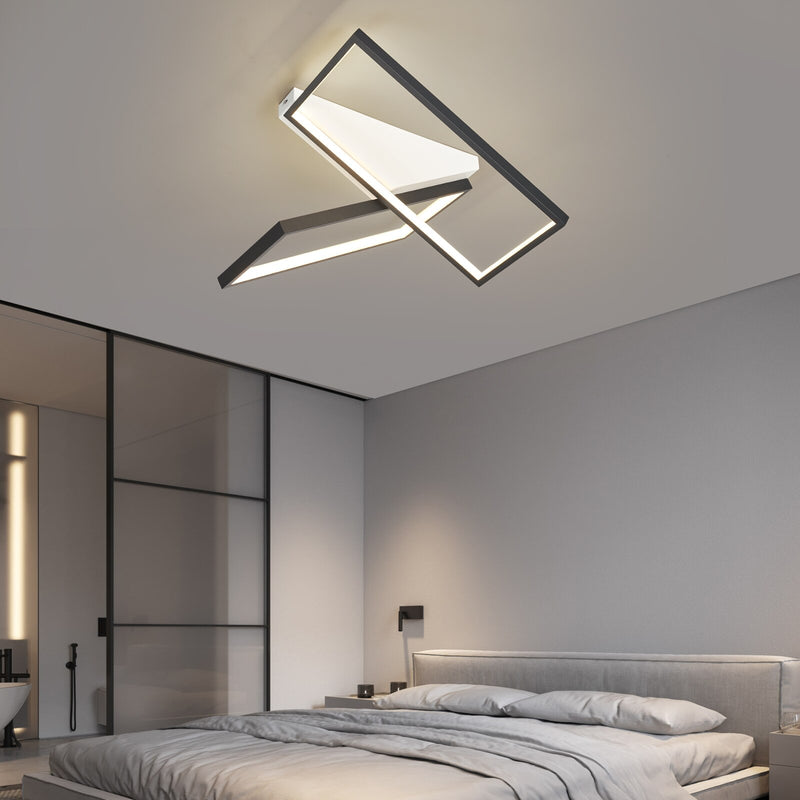Plafonnier design LED aux formes rectangulaires Tary