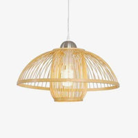 Suspension en bambou naturel Wicker