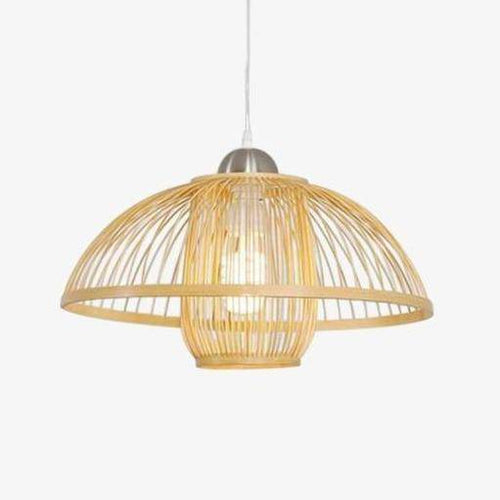 Suspension en bambou naturel Wicker