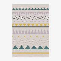 Tapis rectangle coloré style scandinave design