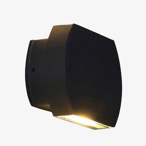 Applique extérieur LED moderne arrondie en aluminium