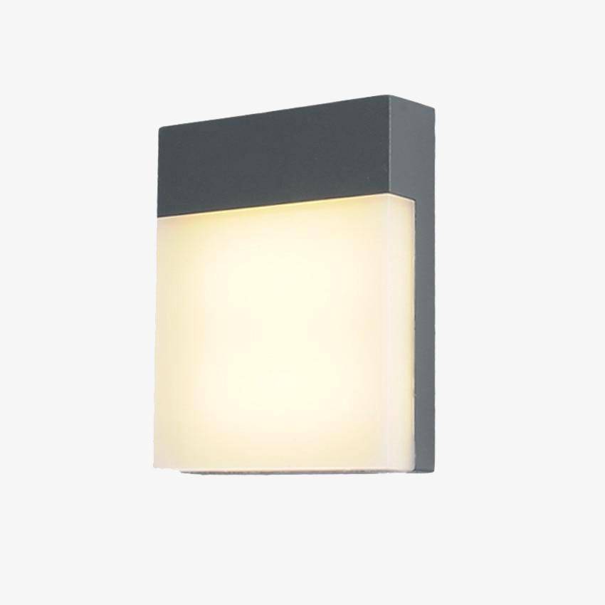Applique extérieur pour terrasse ou balcon (noir ou gris)