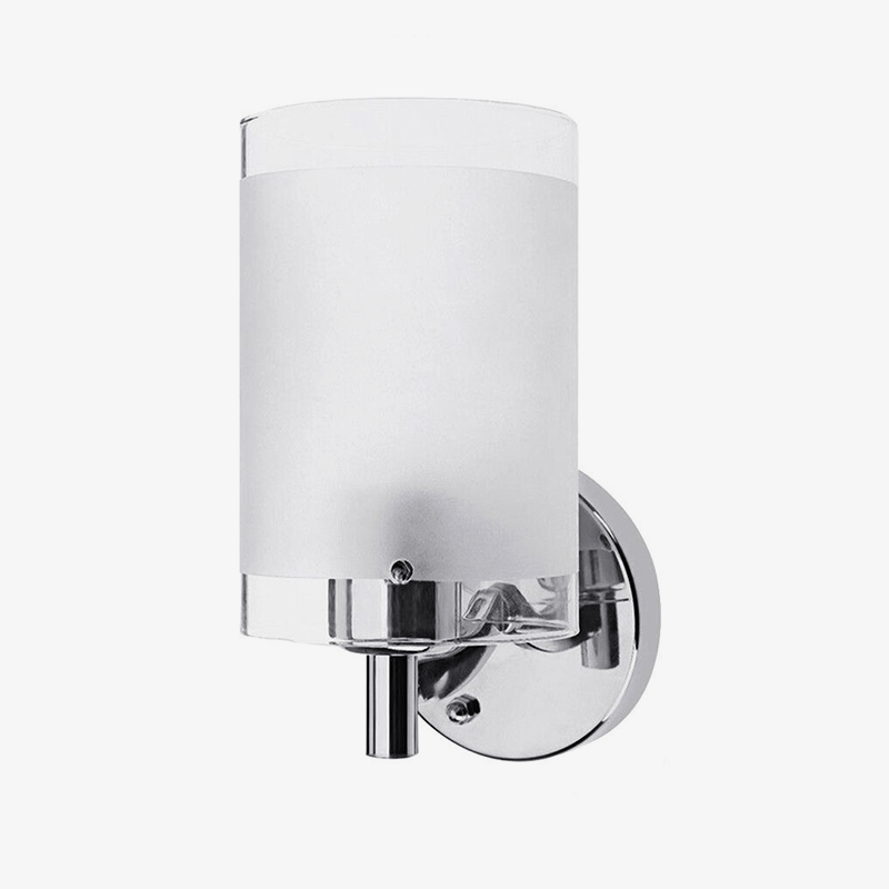 Applique murale argenté LED avec abat-jour en métal Tool