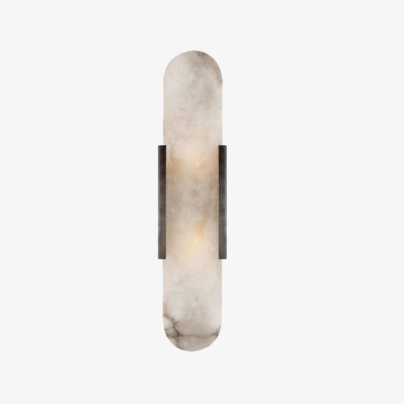 Applique murale design LED en marbre allongé luxury - vue 2 sur 8