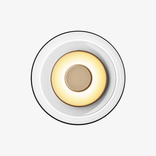 Applique murale design LED ronde en métal style Shining