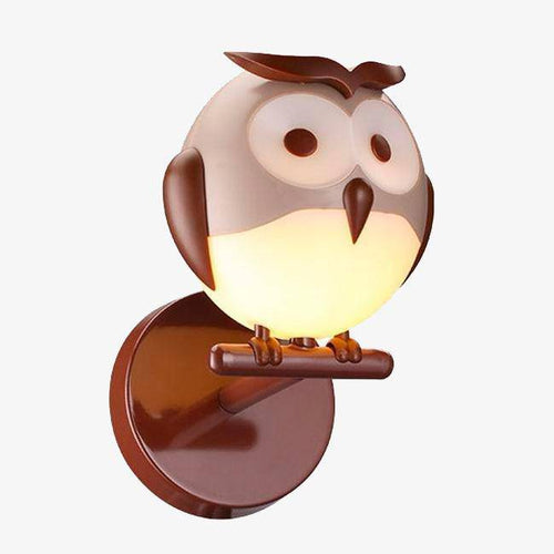 Applique murale LED en forme de hibou Cartoon