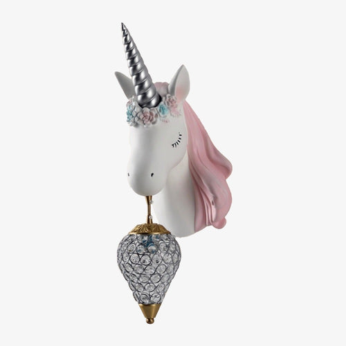 Applique murale moderne en forme de licorne pour enfant Eysa