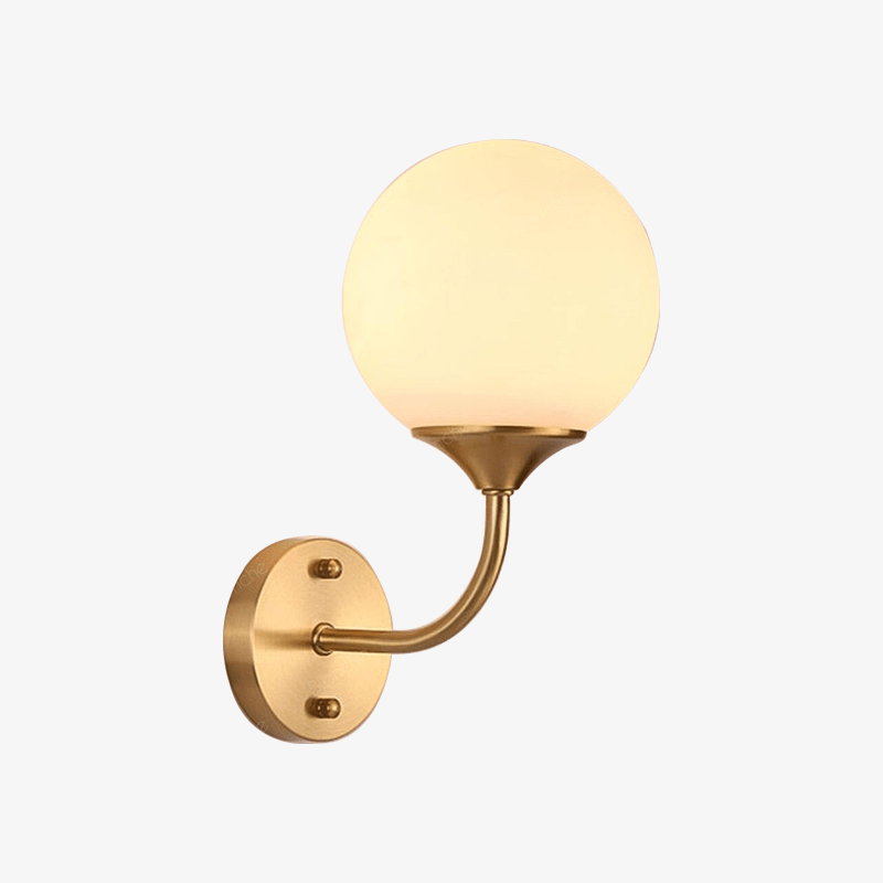 Applique murale moderne LED avec boule en verre Cooper - vue 2 sur 6