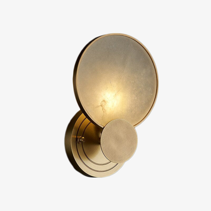 Applique murale moderne LED circulaire et marbré Zélie - vue 2 sur 2