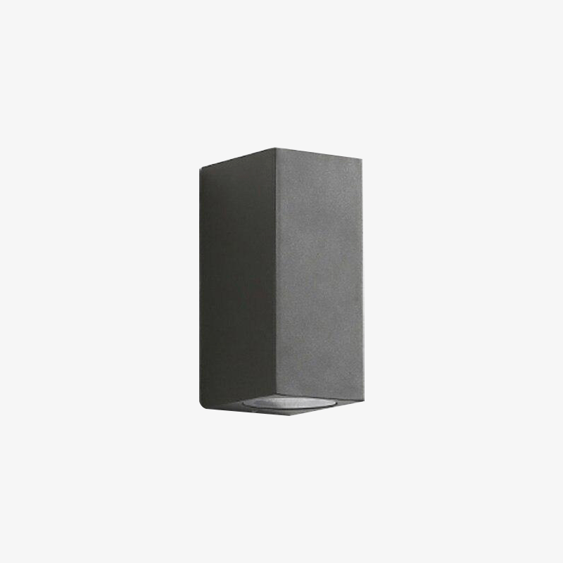 Applique murale moderne LED en cube noir Deco