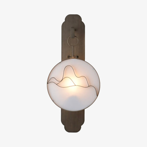 Applique murale moderne LED métallique et style asiatique Aiko