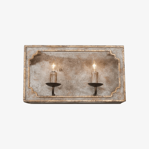 Applique murale rétro LED style bougies en cire