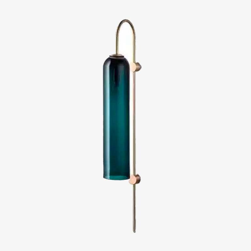 Applique tube en verre et base dorée Room
