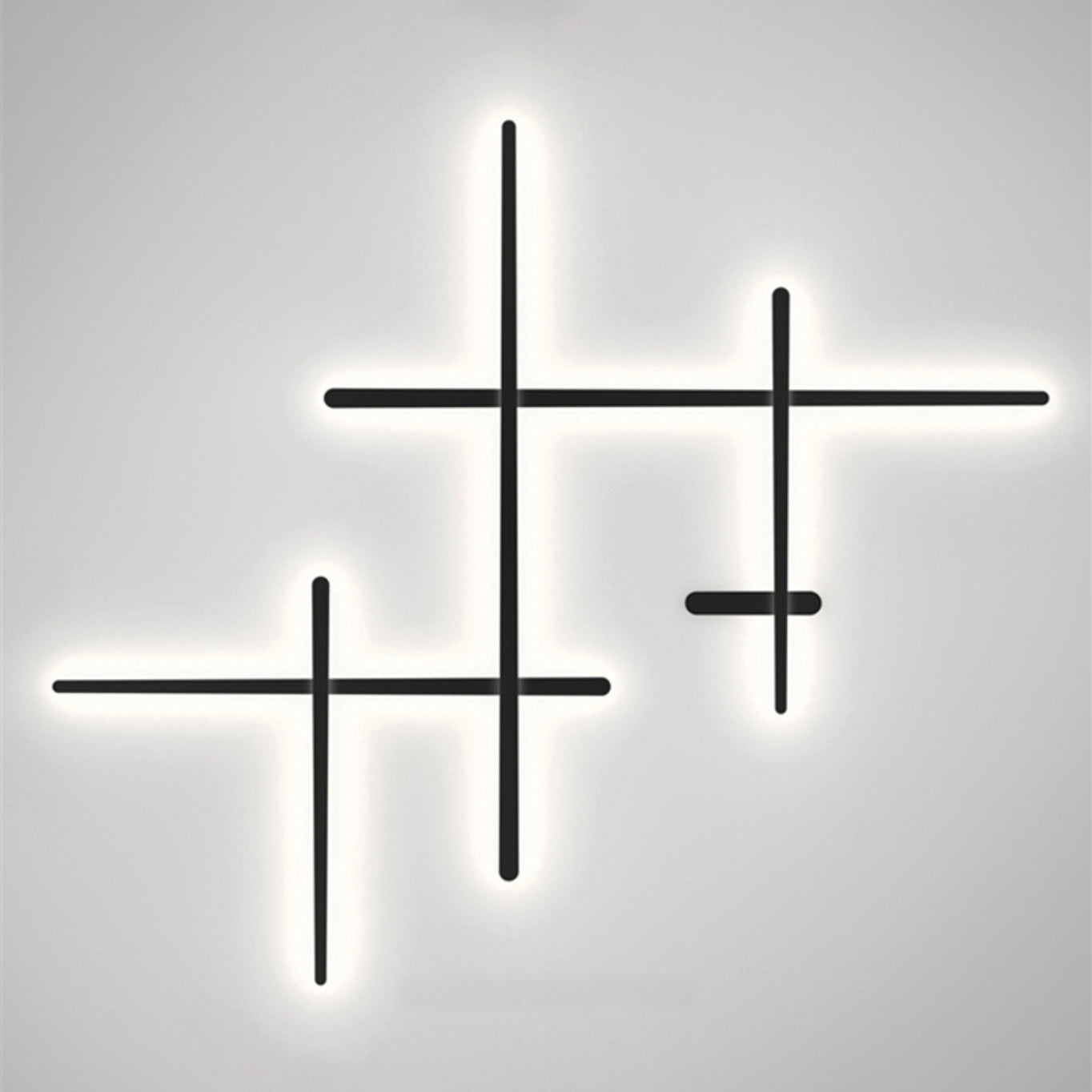 Applique murale design LED barres lumineuses simples Amayel - vue 9 sur 12