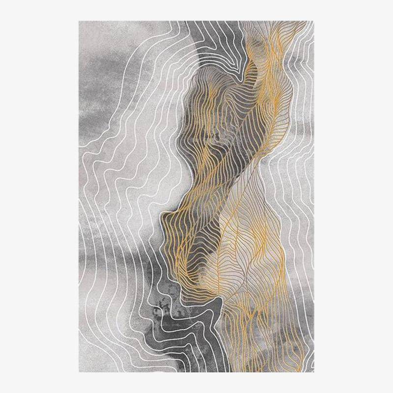Tapis rectangle design au style abstrait Oxavo C