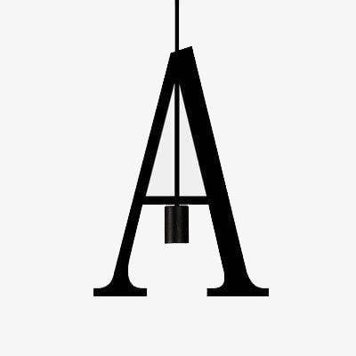 Suspension design LED avec Lettres en métal style Creative