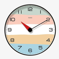 Horloge murale ronde bandes de couleurs Rato