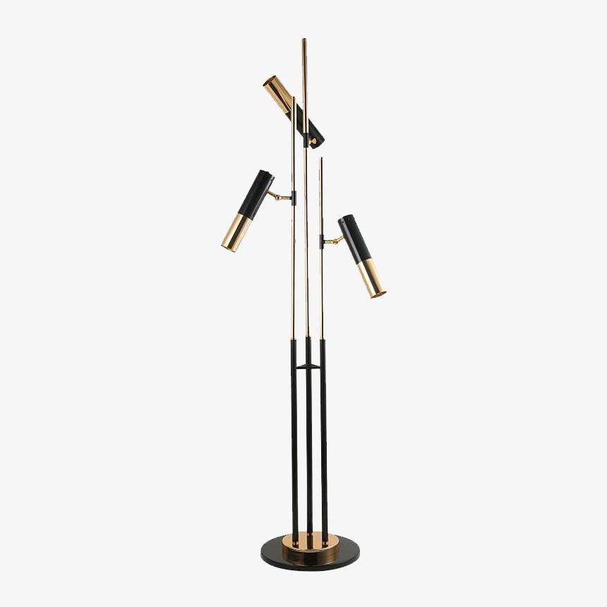 Lampadaire design LED tripes pied et lampes dirigeables Floor
